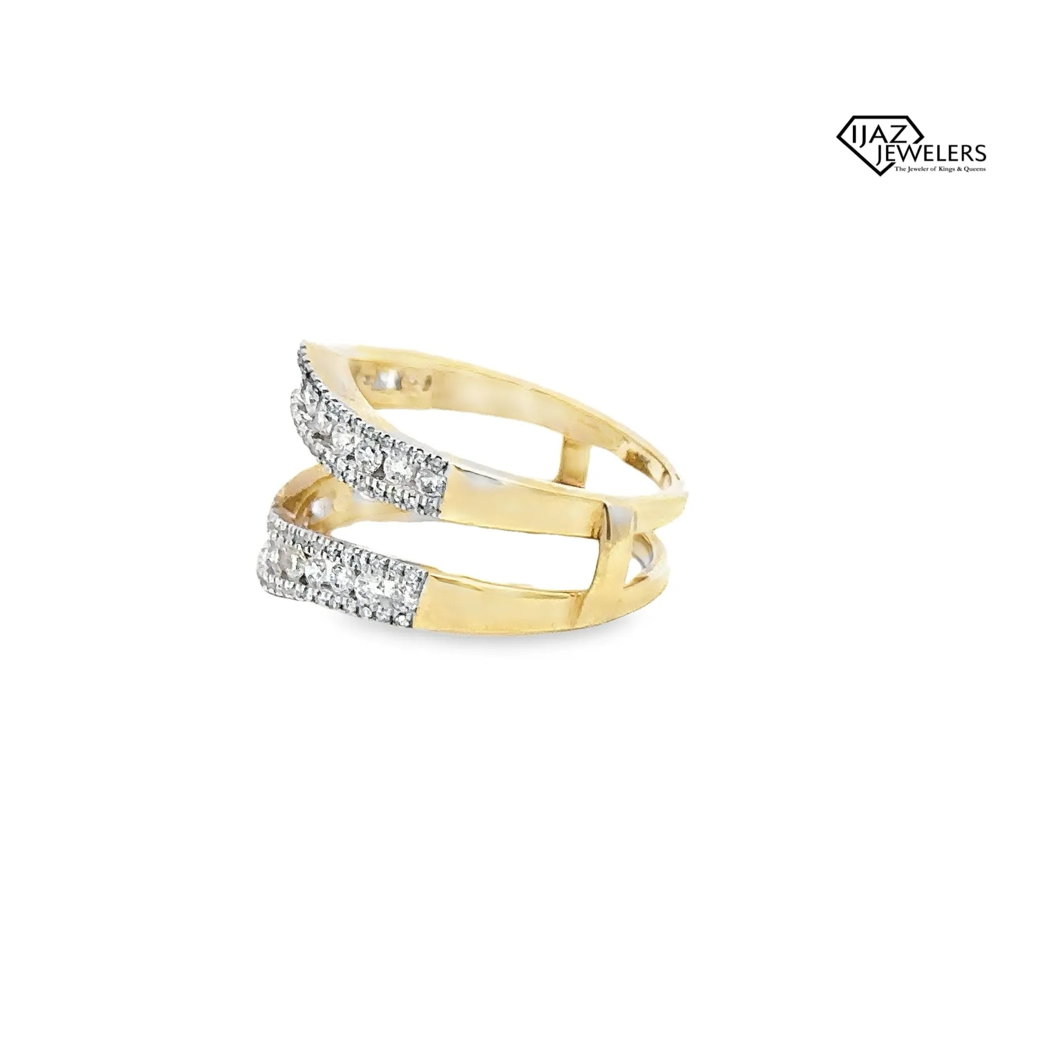 10K Gold 0.72 CTW Diamond Ladies Enhancement Band