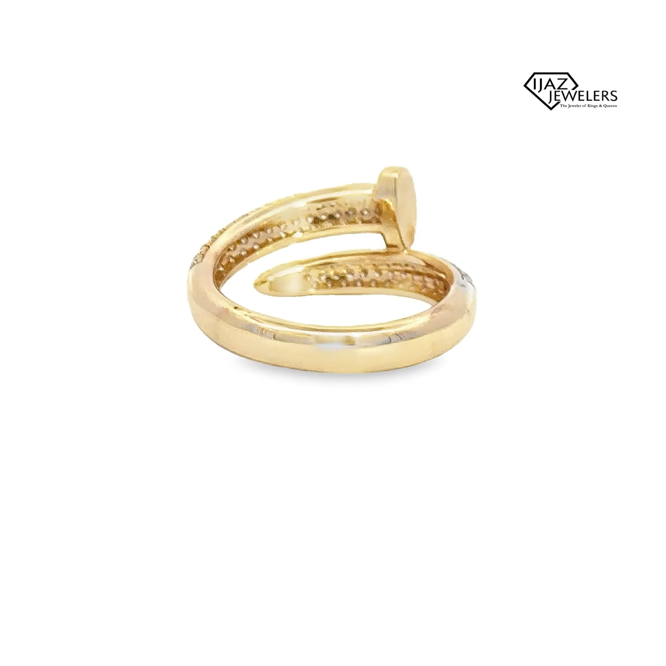 14K Gold 1.36 CTW Diamond Nail Ring