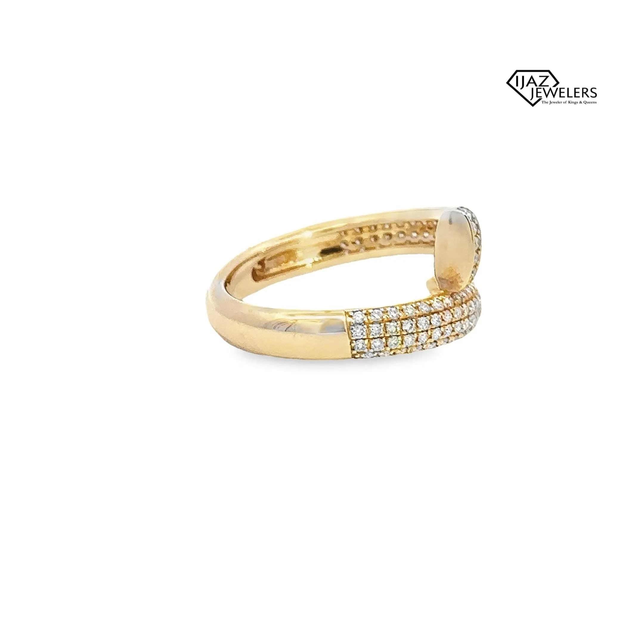 14K Gold 1.36 CTW Diamond Nail Ring