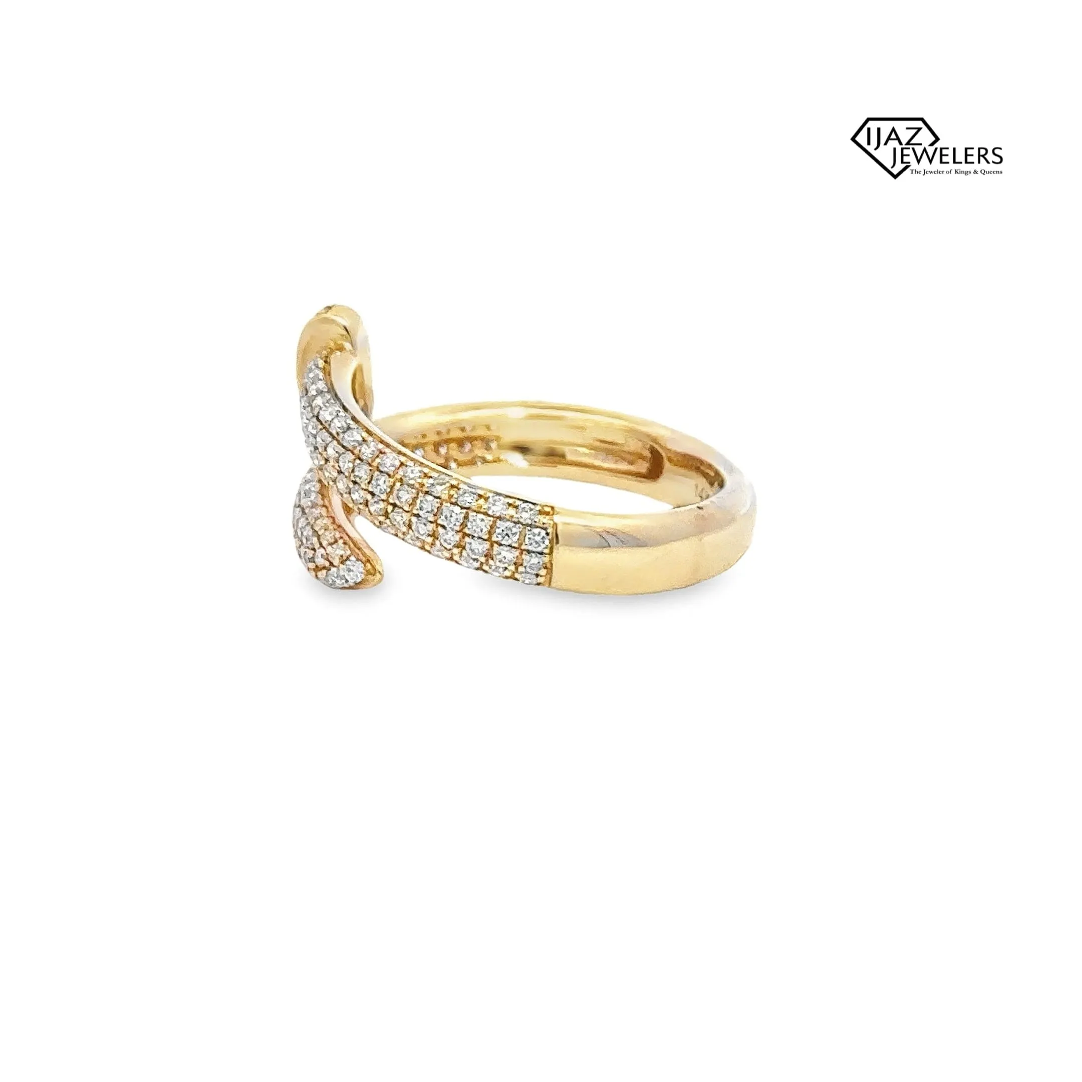 14K Gold 1.36 CTW Diamond Nail Ring