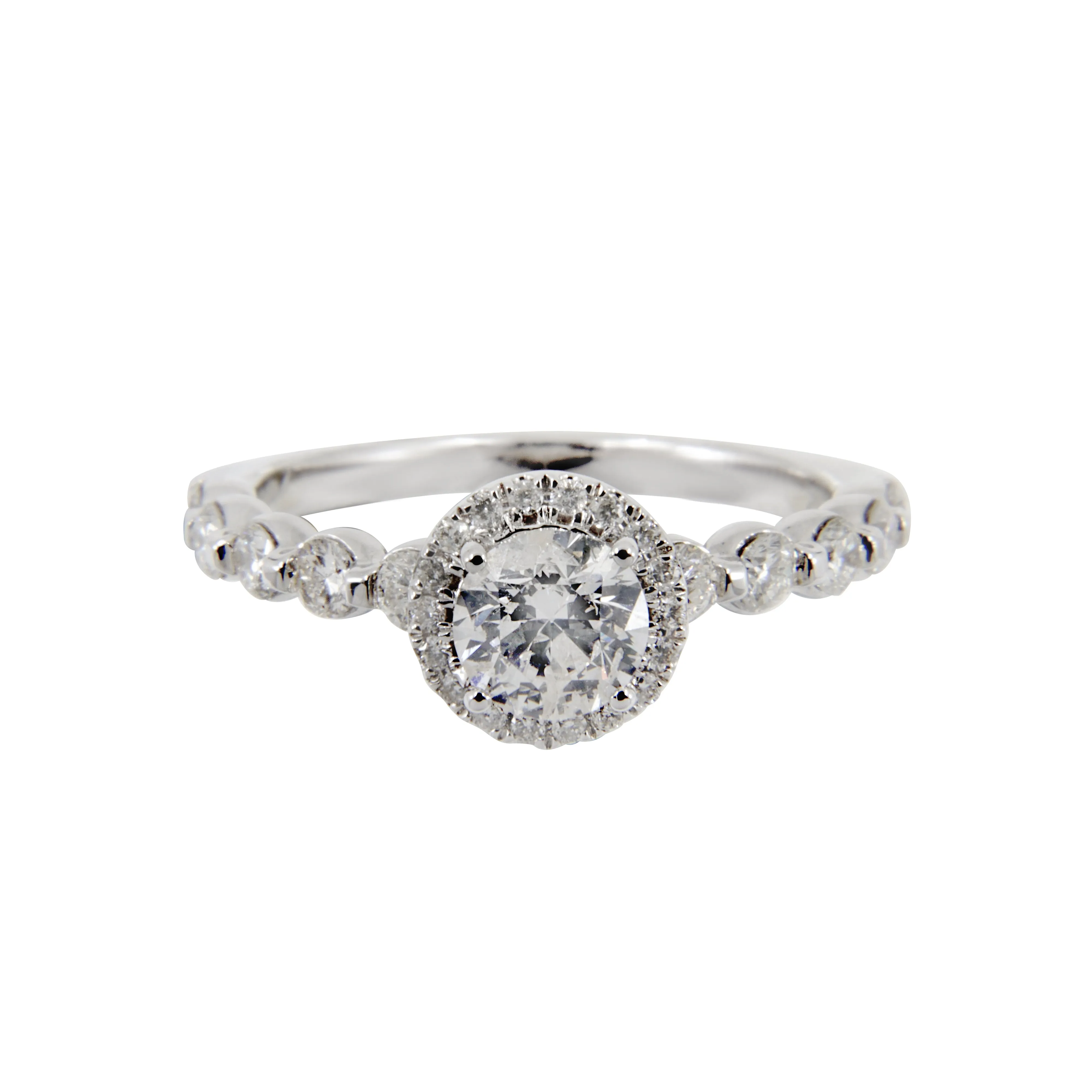 14K White Gold Tdw. 1.00ct Diamond Ring - 20733674