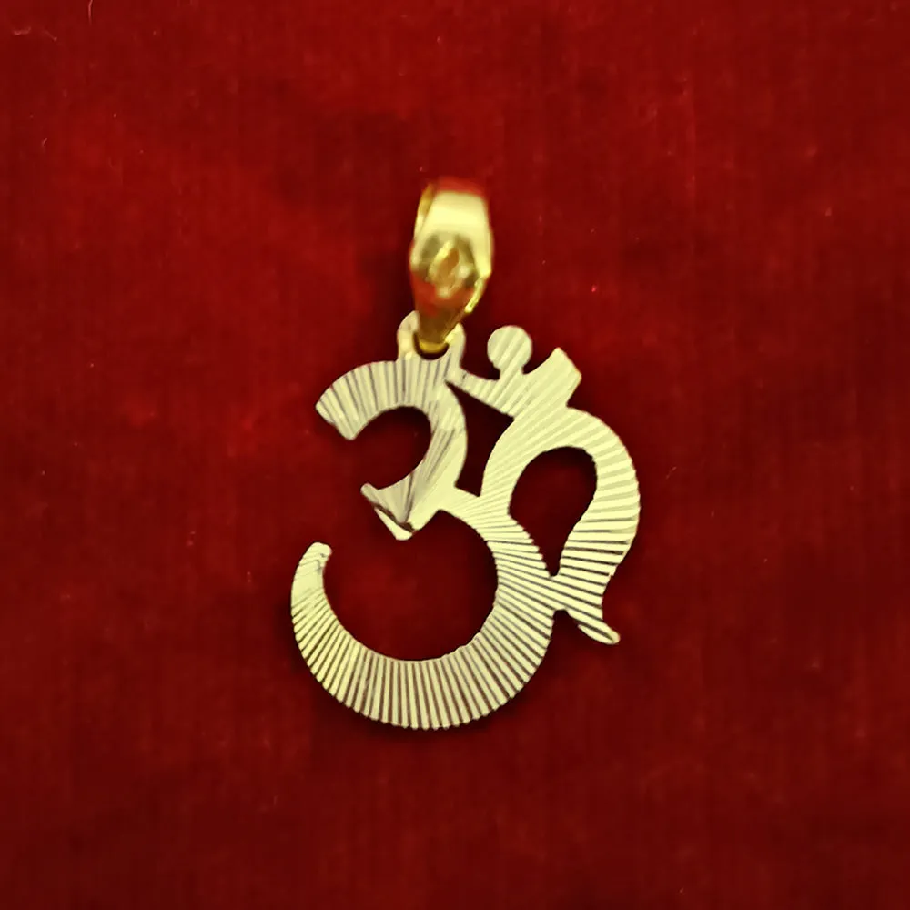 22 KT Gold Unisex Devinely Blessed Om Pendant (D14)