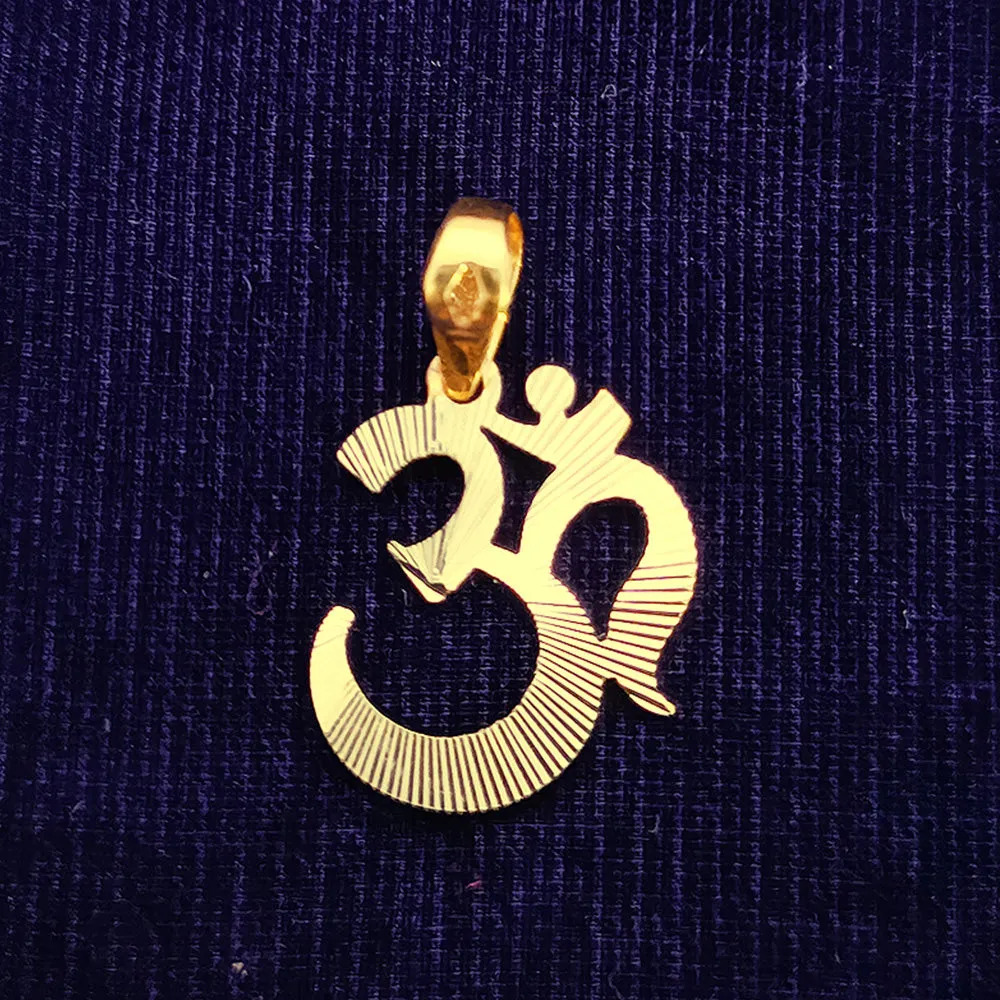 22 KT Gold Unisex Devinely Blessed Om Pendant (D14)
