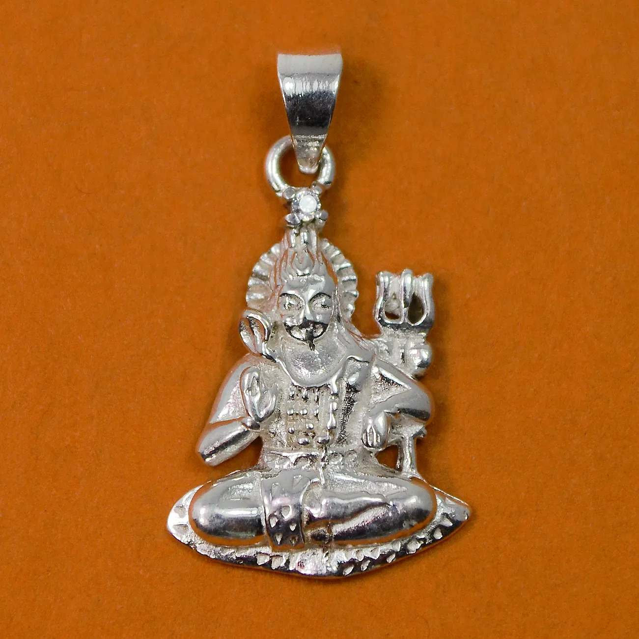 925 Silver Shiva Pendant (Design 26)