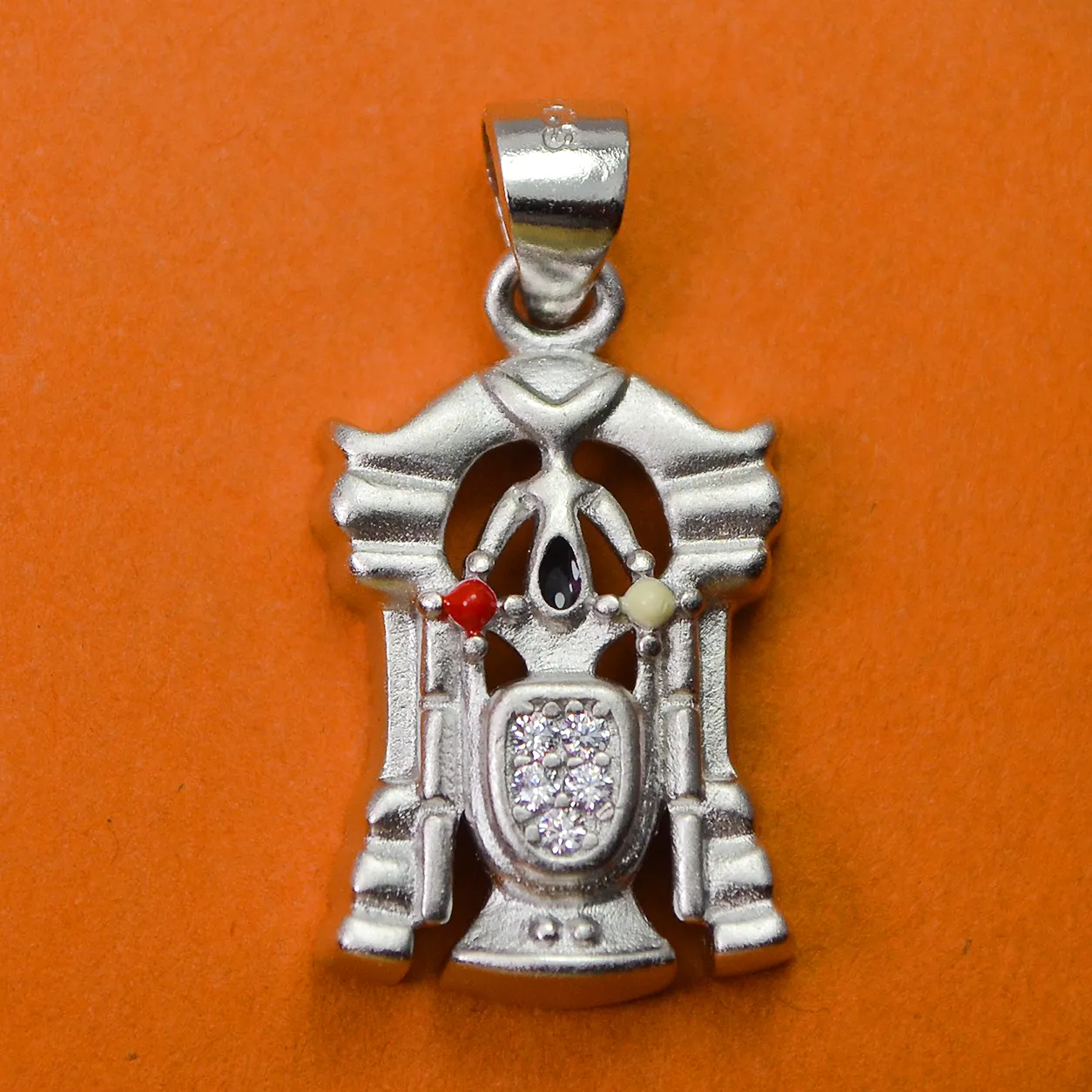 925 Silver Tirupati Balaji Matte Pendant Design 43