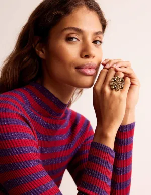 Andrea Jewel-Cluster Ring-Gold