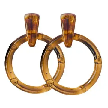 Bamboo Drop Earrings