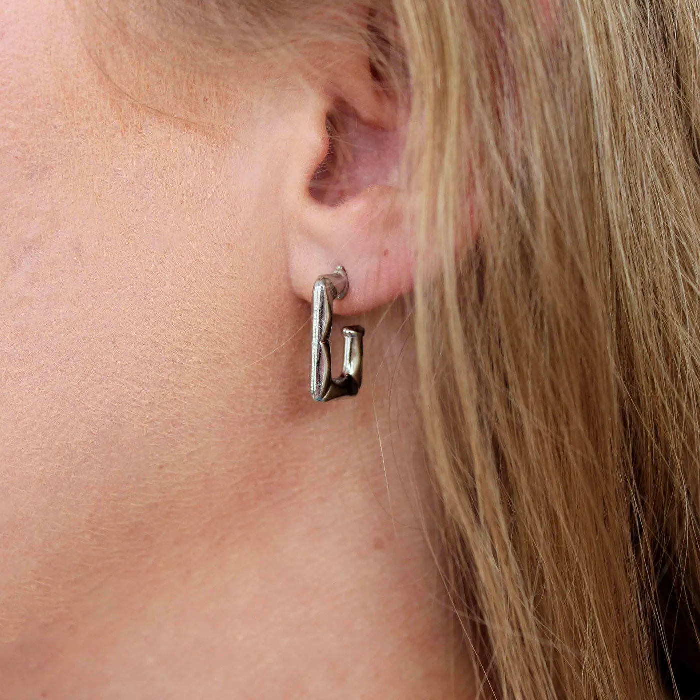 Bamboo Hoop Earrings