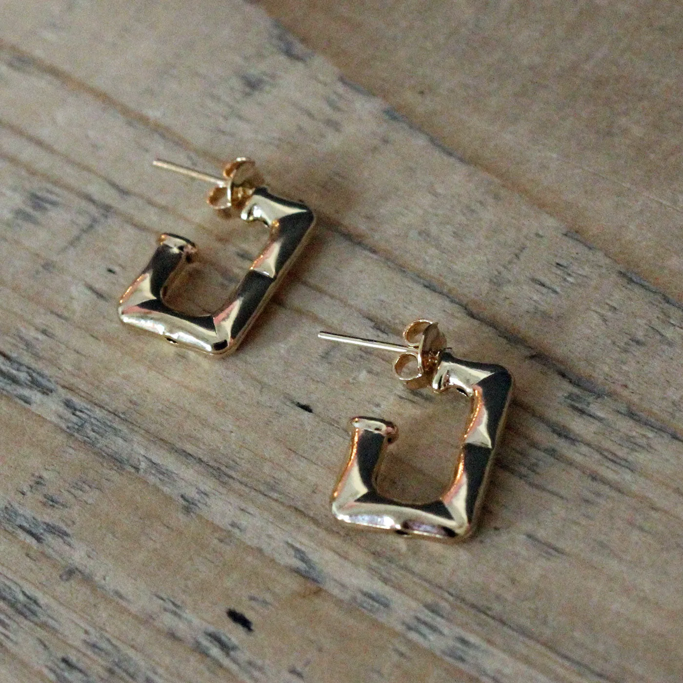 Bamboo Hoop Earrings