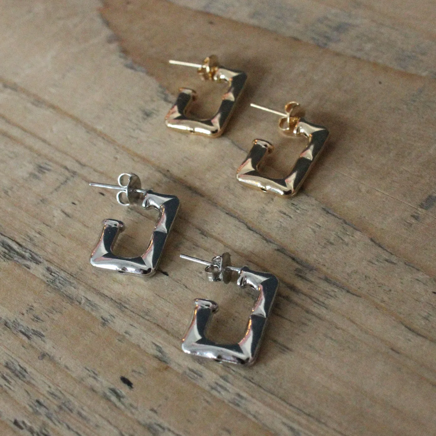 Bamboo Hoop Earrings