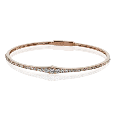 Bangle in 18k Gold with Diamonds