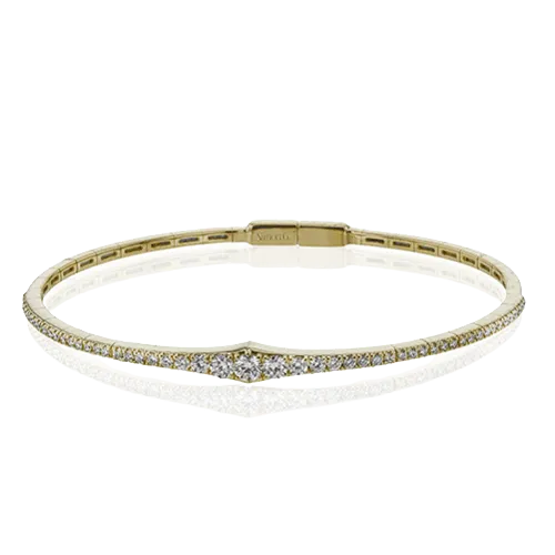Bangle in 18k Gold with Diamonds