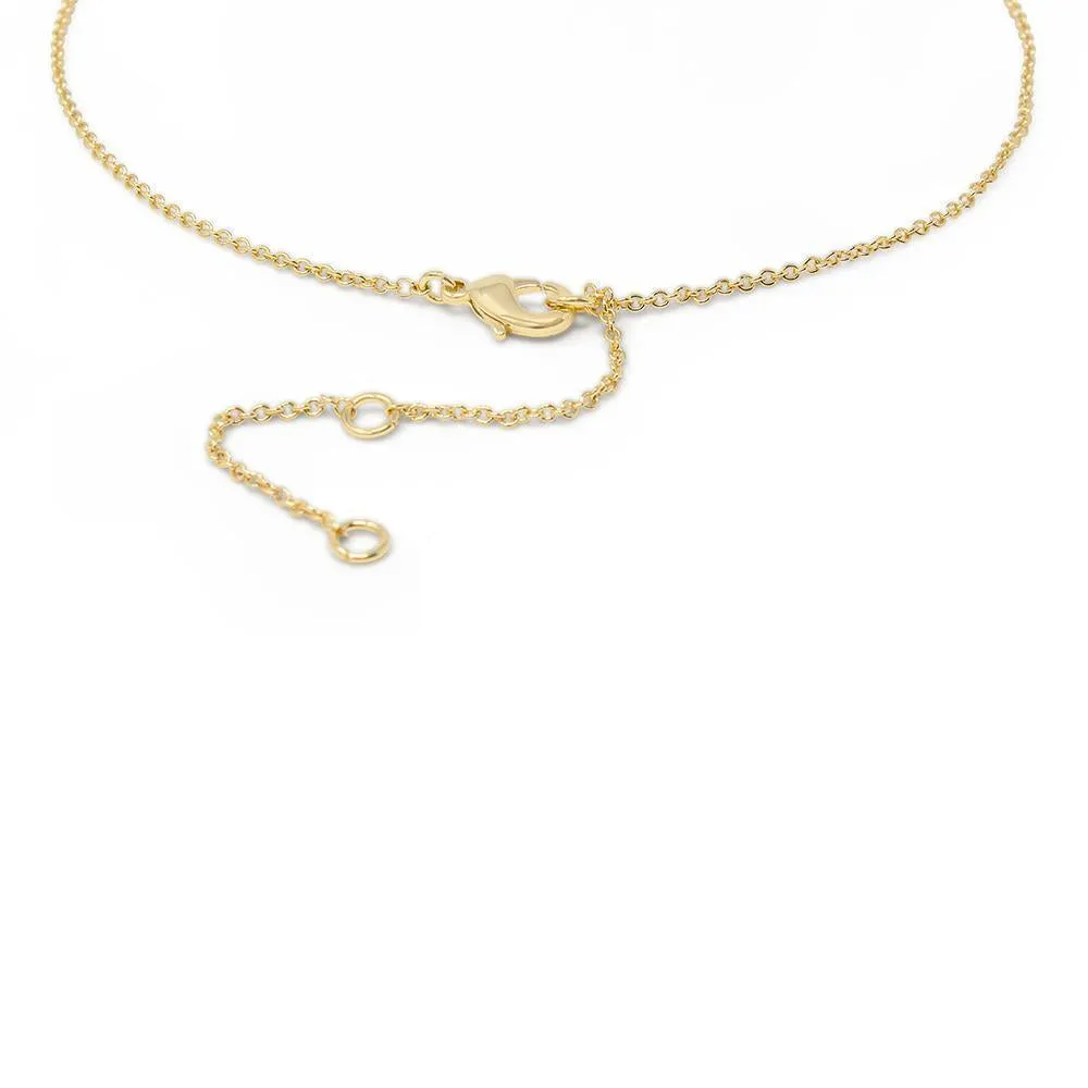 Birthstone Necklace July Gold Plated