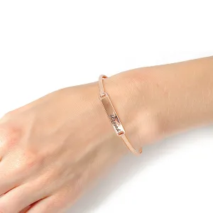 Blessed Gold Hook Bangle