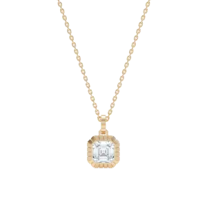 Eternity engraved asscher pendant Eternity engraved asscher pendant