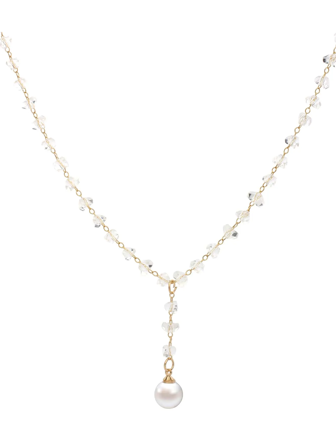 Faux Pearl & Crystal Choker Dainty Necklace Novelty Necklace Creative Necklace