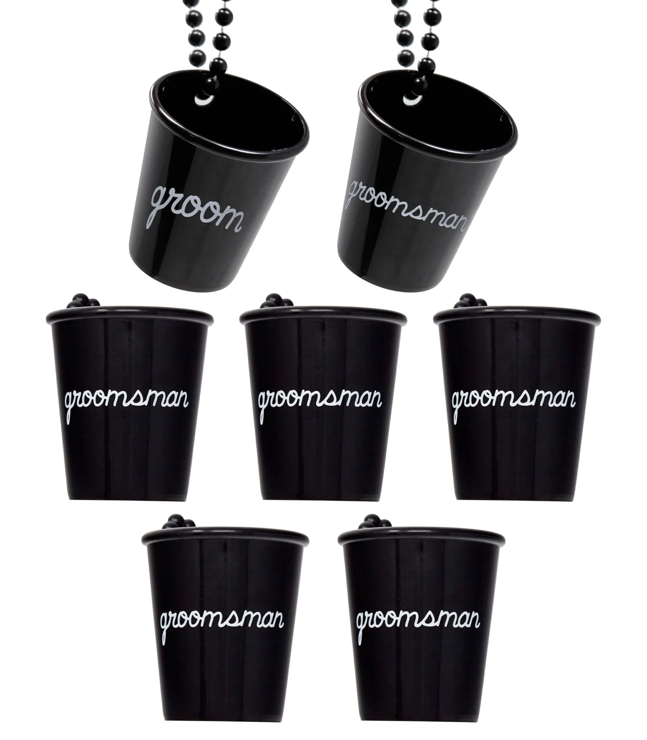 Groom & Groomsman - Bachelor Party/Wedding Shot Glass Necklace
