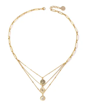 Groove Neklace in Gold