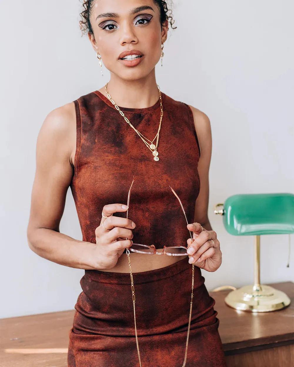 Groove Neklace in Gold