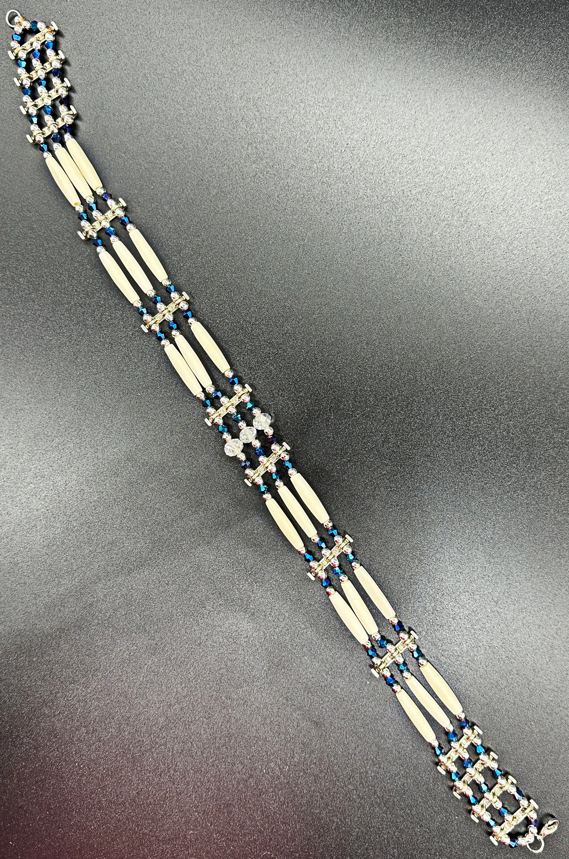 Indigenous Handcrafted Choker - Bone & Crystal
