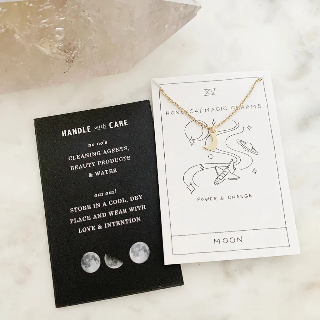 magic charm moon necklace