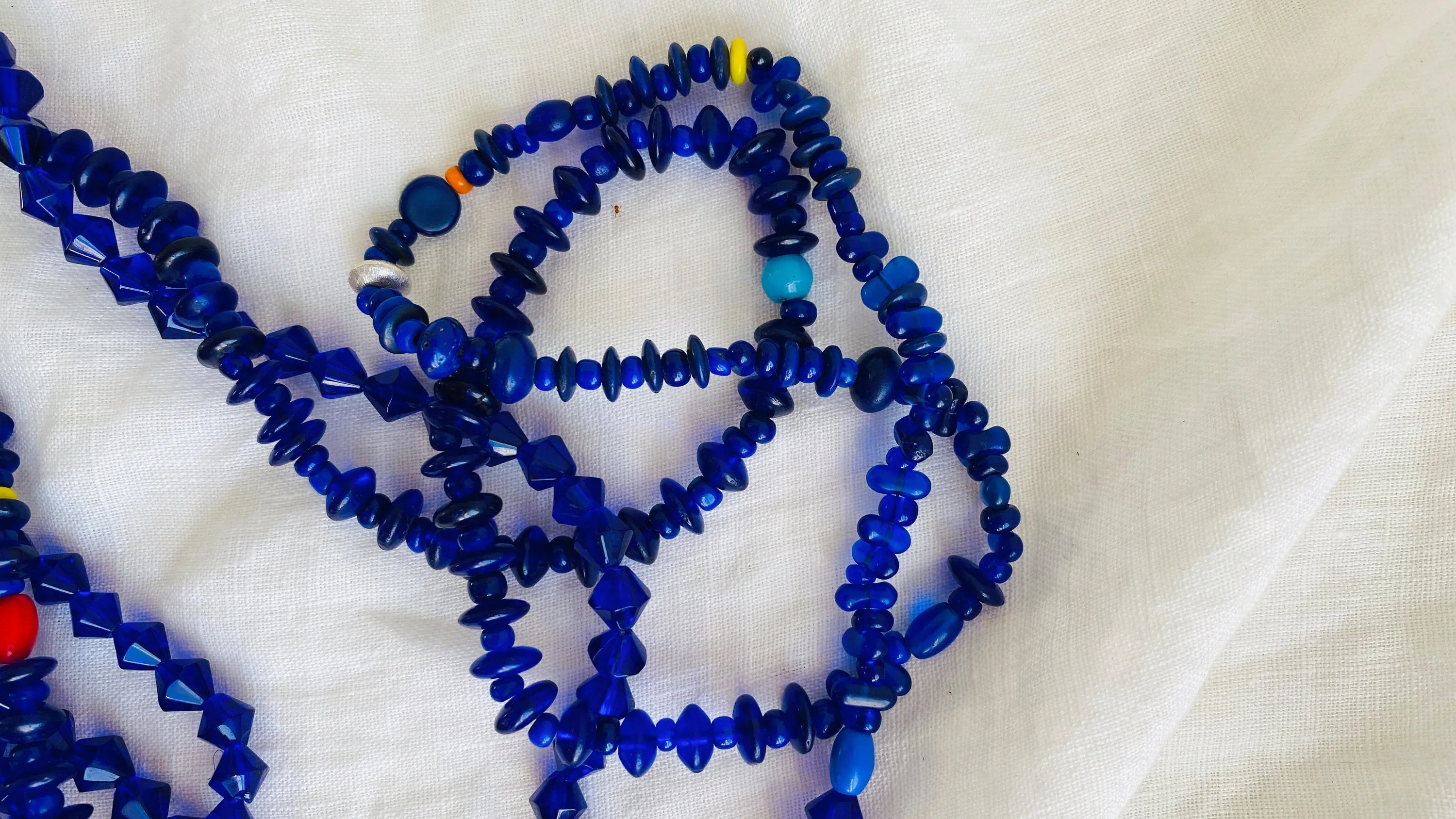 Mayan Crystal Necklace. Very Long!