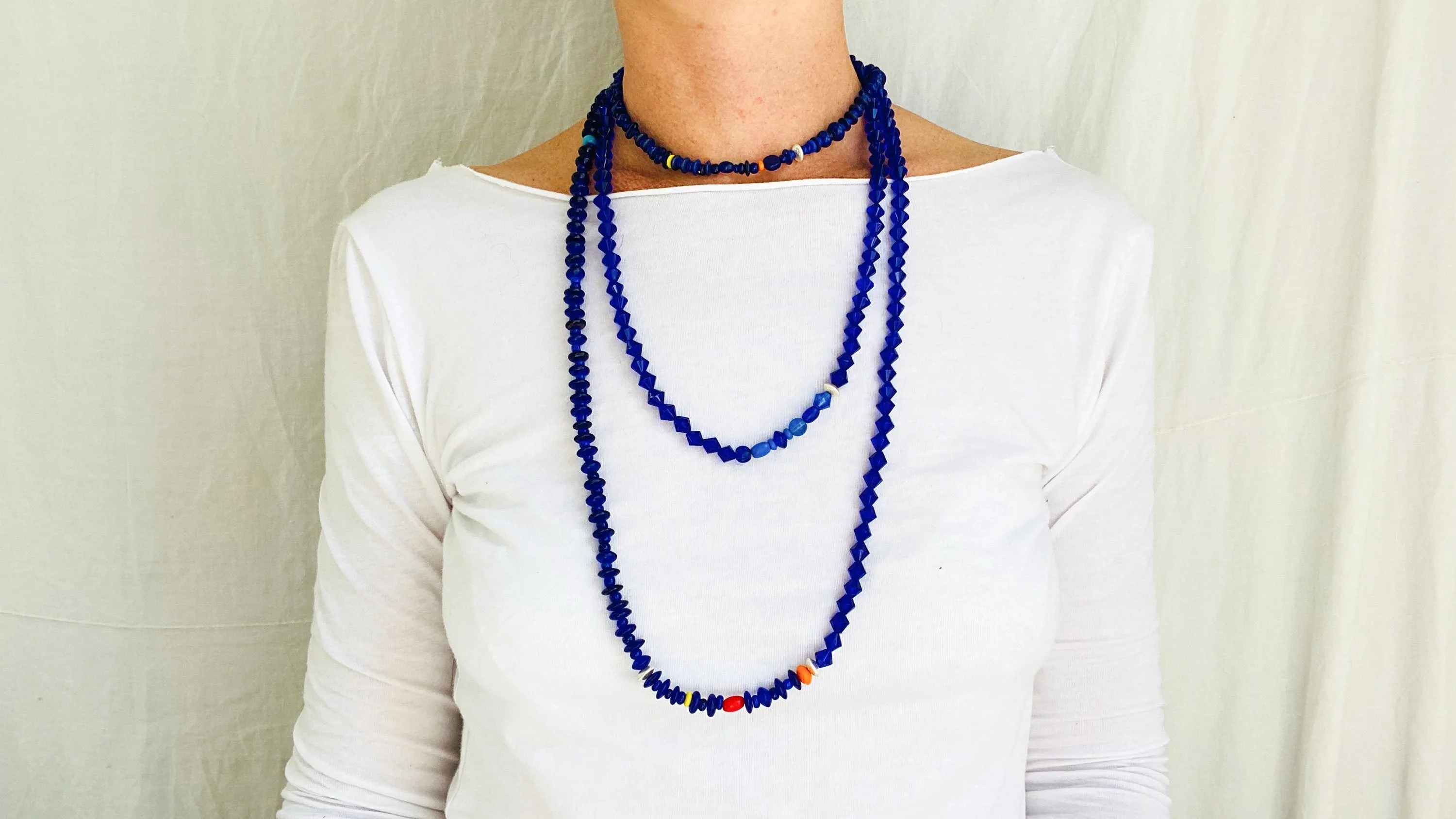 Mayan Crystal Necklace. Very Long!