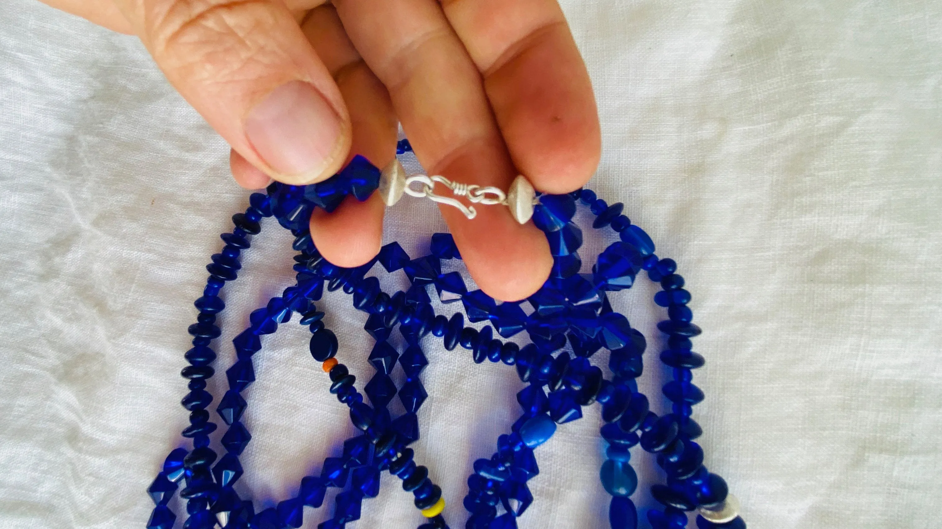 Mayan Crystal Necklace. Very Long!