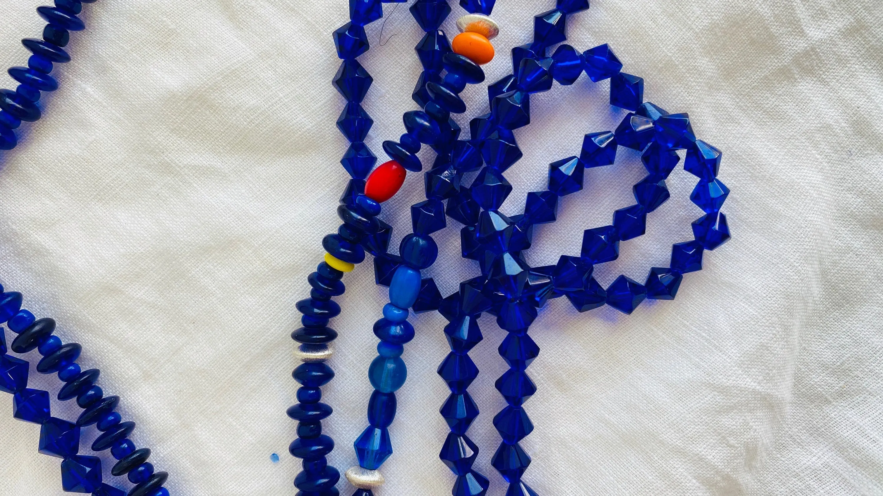 Mayan Crystal Necklace. Very Long!