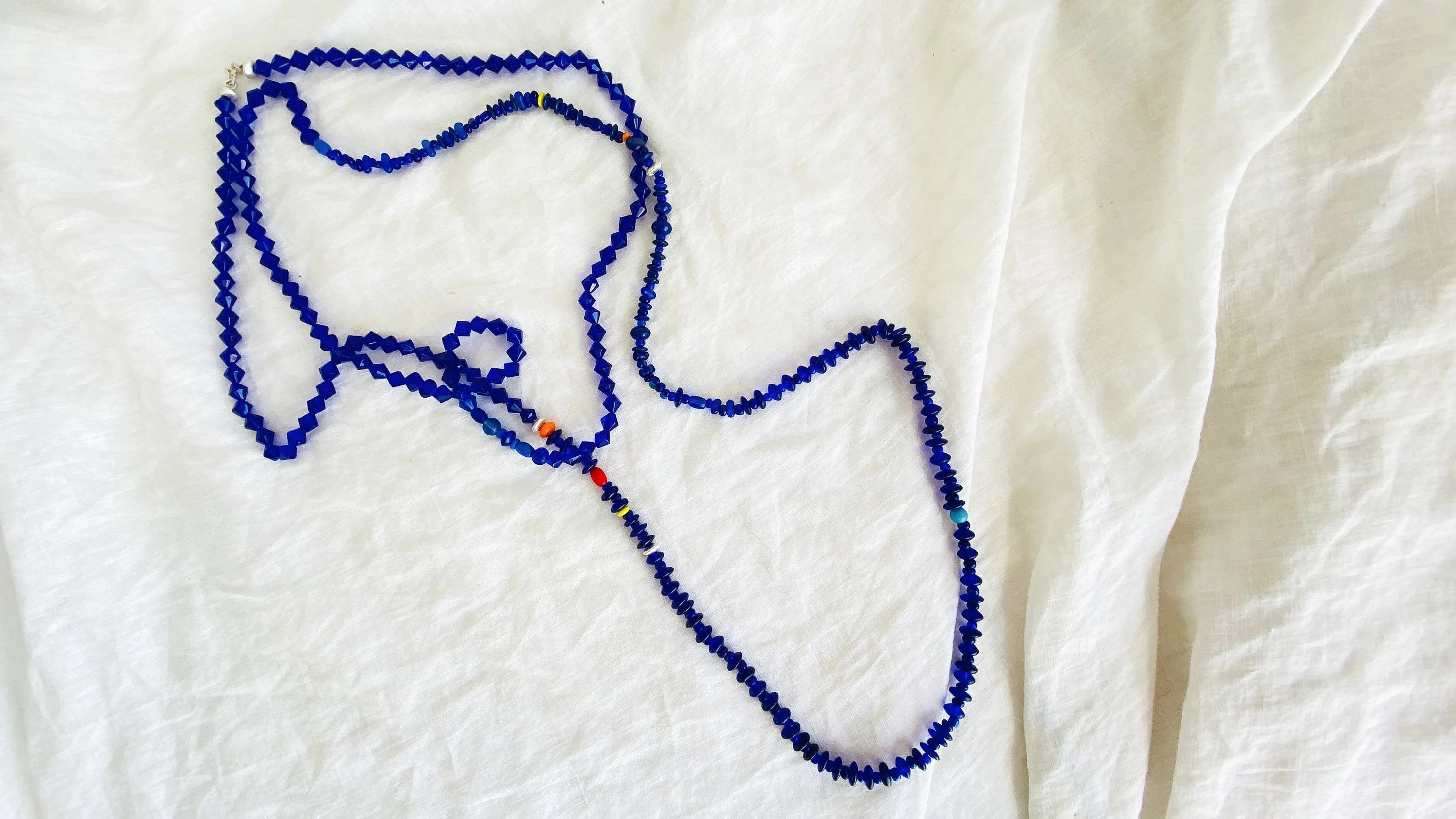 Mayan Crystal Necklace. Very Long!