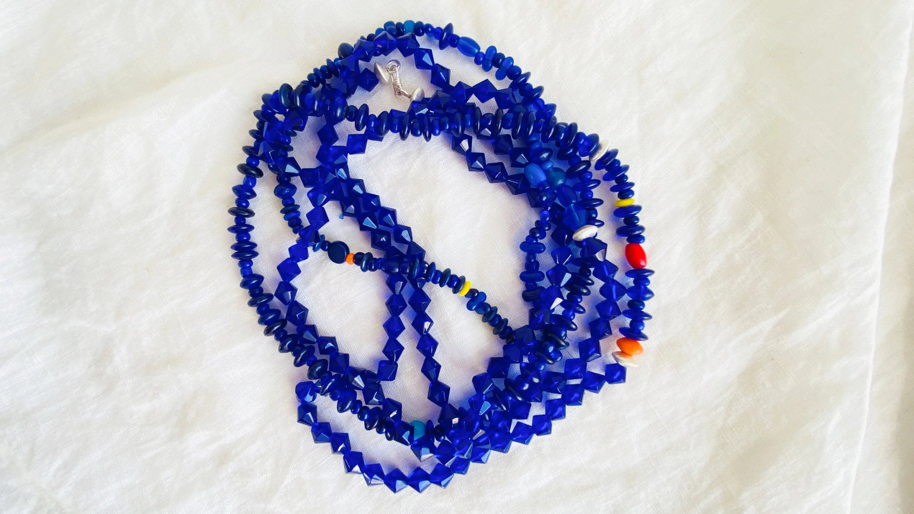 Mayan Crystal Necklace. Very Long!