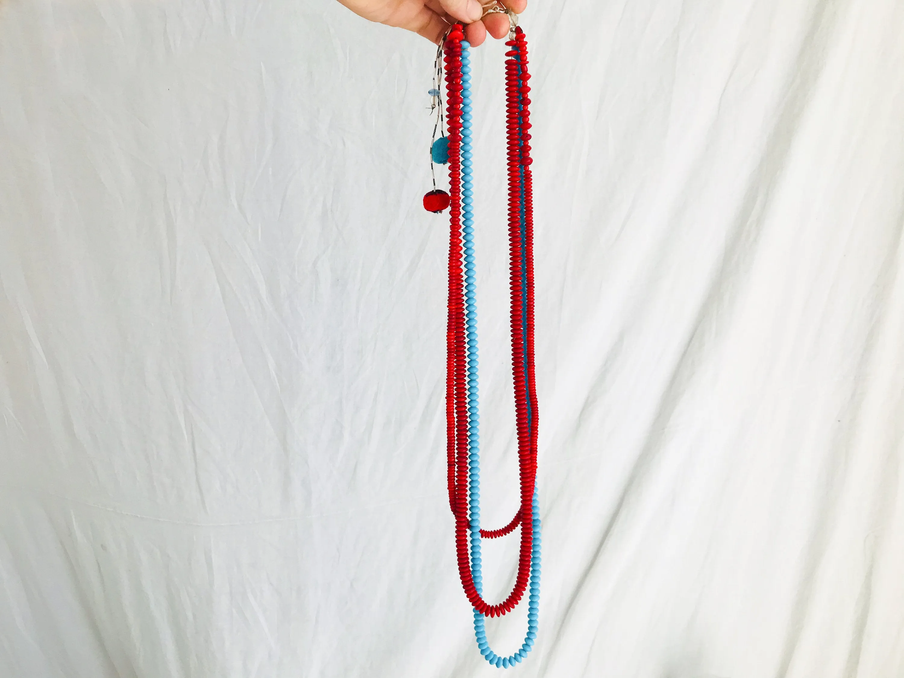 Mayan Crystal Necklaces. Trio. Guatemalan.