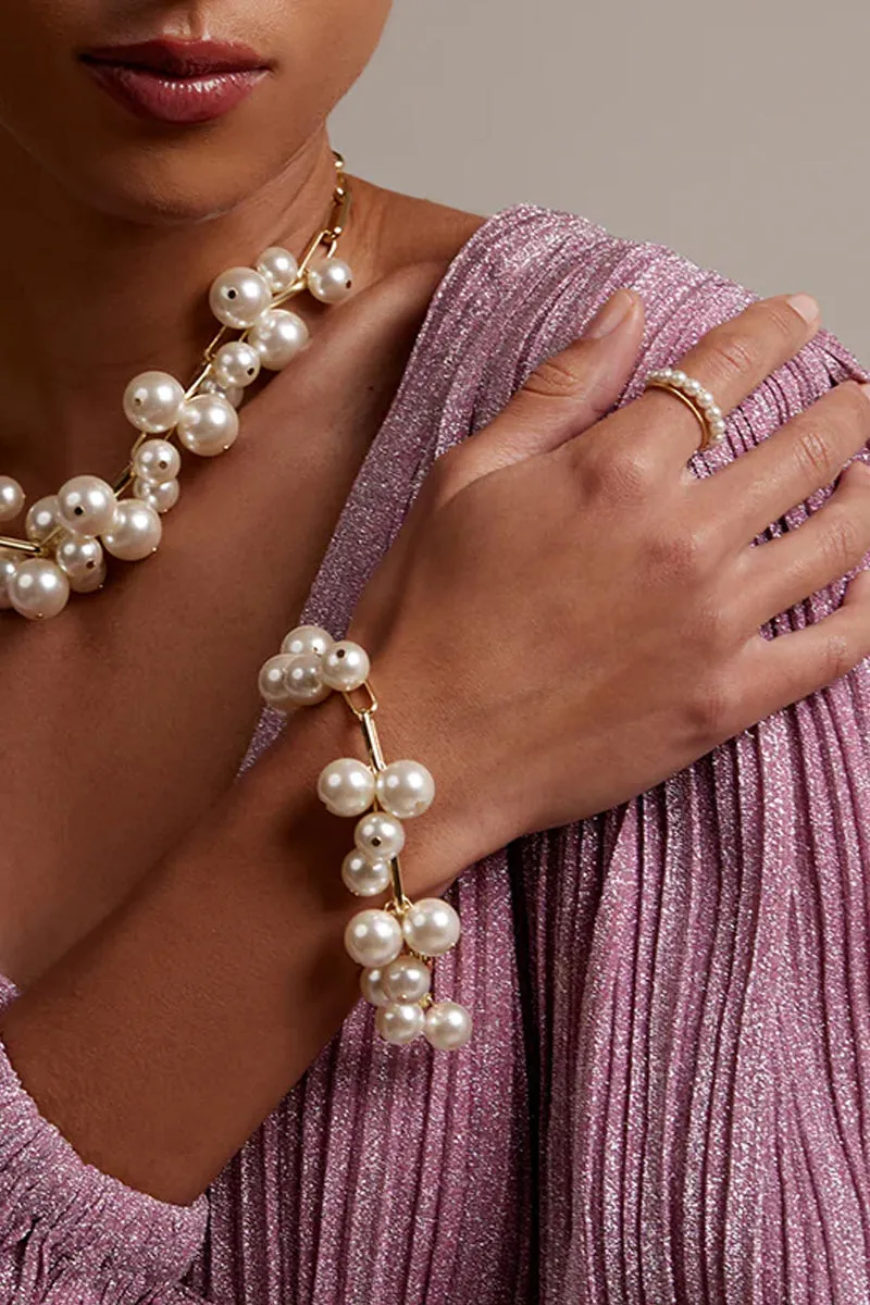 Pearl Cluster Bracelet
