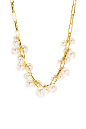 Pearl Cluster Necklace