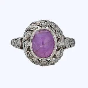 Pink Star Sapphire Ring Pink Star Sapphire Ring