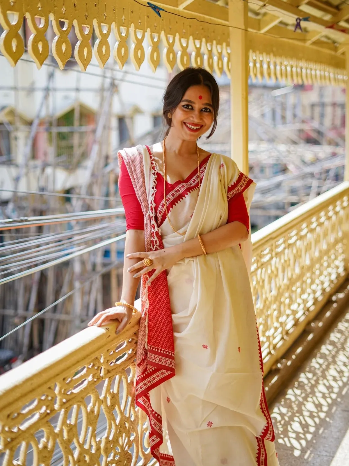 PURE COTTON WITH BUTAS AND NAKSHI BORDER