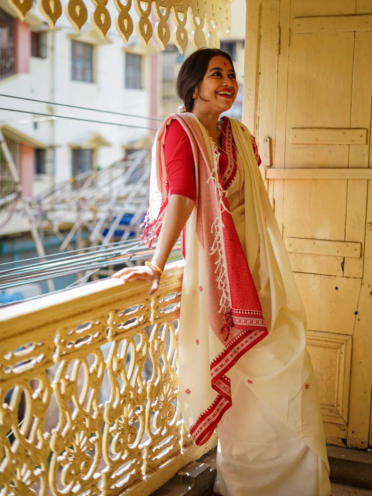 PURE COTTON WITH BUTAS AND NAKSHI BORDER