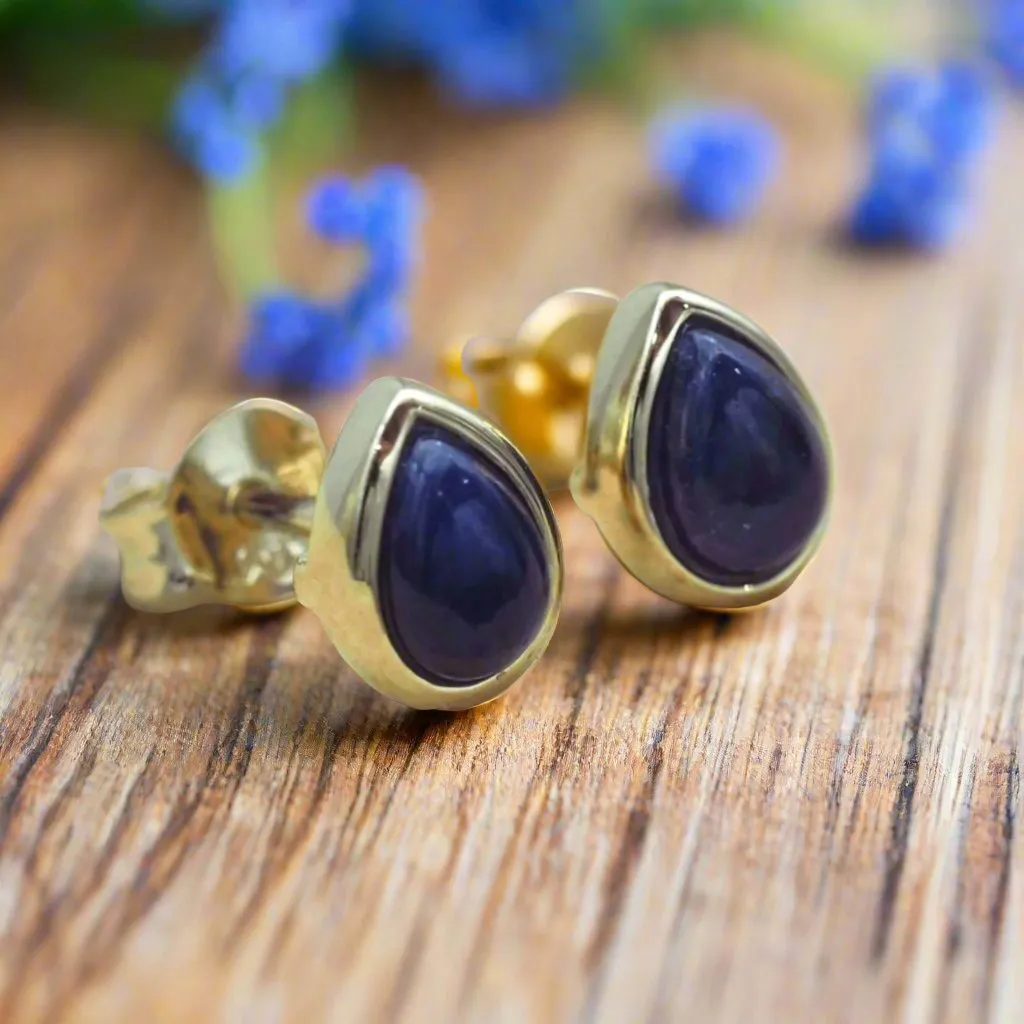 September Birthstone Earrings - Sapphire