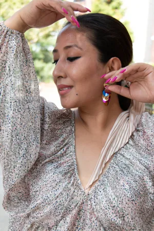 Sequin Cluster Earrings
