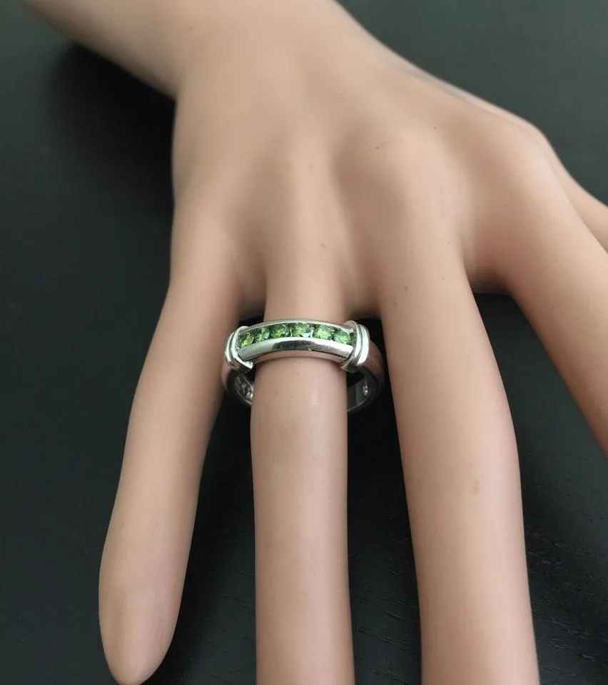 Splendid .50 Carats Natural VS Diamond 14K Solid White Gold Ring