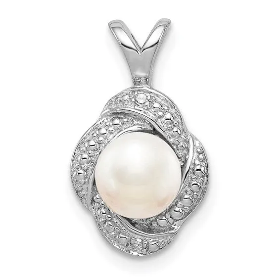 Sterling Silver Diamond And Oval Gemstone Pendants